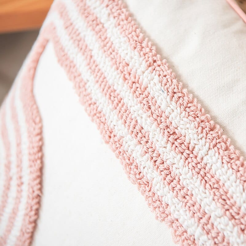 Abstrakte Loop-Tufted Kissen | Karnz