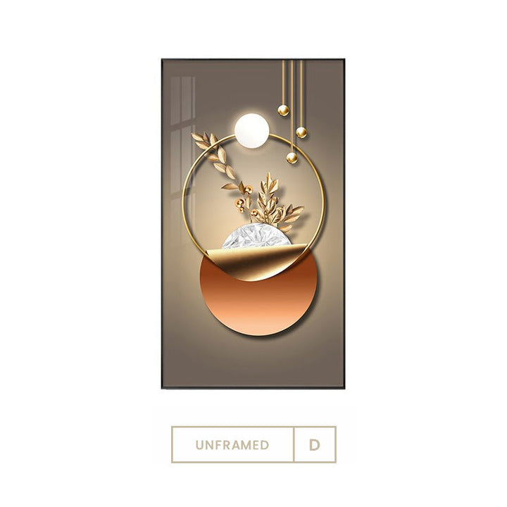 Abstrakte Botanische Lebenskreis Wandkunst Feine Kunst Leinwanddrucke Moderne Ästhetik Bilder für Luxusschlafzimmer Wohnzimmer Home Office Dekor