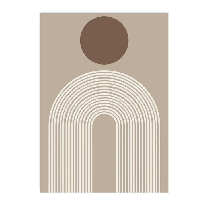 Abstract Beige Brown Minimalistische Geometrische Wandkunst Fein Kunstleinwand Drucke Bilder Für Modernes Wohnzimmer Esszimmer Kunst Für Zeitgenössische Heimdekoration
