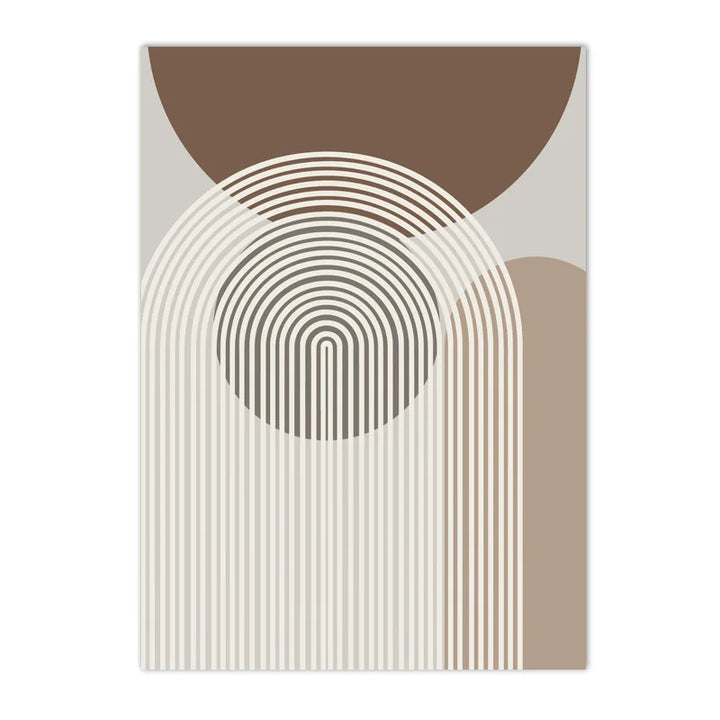 Abstract Beige Brown Minimalistische Geometrische Wandkunst Fein Kunstleinwand Drucke Bilder Für Modernes Wohnzimmer Esszimmer Kunst Für Zeitgenössische Heimdekoration