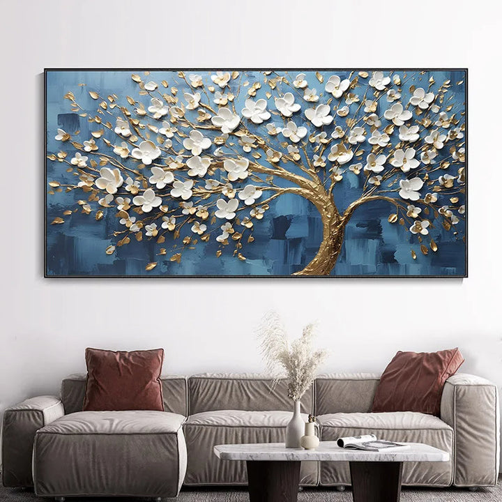Abstract Kirschblütenbaum Wandkunst Feine Kunst Leinwanddrucke Moderne Botanische Blumenbilder Für Wohnzimmer Schlafzimmer Kunst Dekor | Karnz