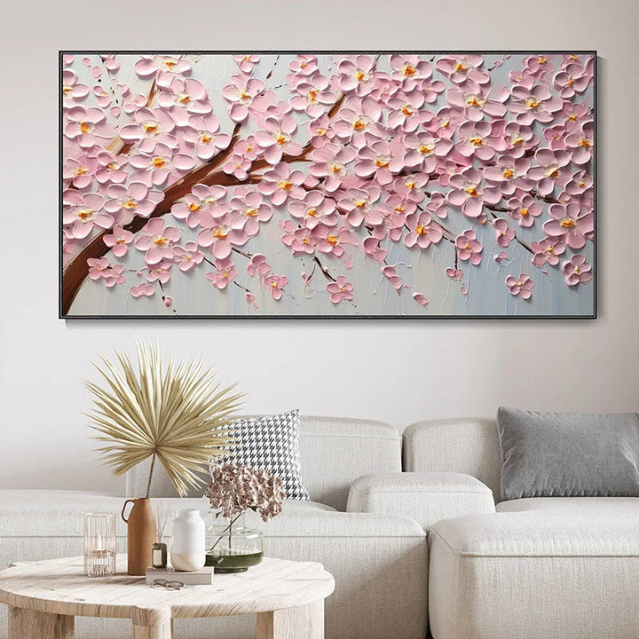 Abstract Kirschblütenbaum Wandkunst Feine Kunst Leinwanddrucke Moderne Botanische Blumenbilder Für Wohnzimmer Schlafzimmer Kunst Dekor | Karnz