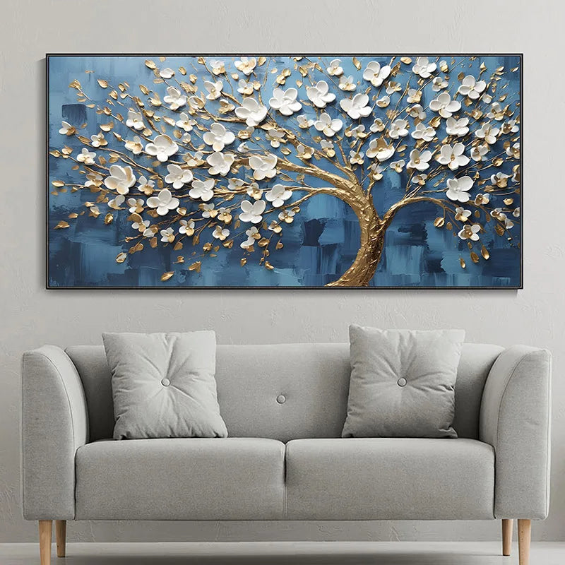 Abstract Kirschblütenbaum Wandkunst Feine Kunst Leinwanddrucke Moderne Botanische Blumenbilder Für Wohnzimmer Schlafzimmer Kunst Dekor | Karnz