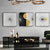 Minimalistische Goldene Sonnenlinien Abstrakte Wandkunst Feine Kunst Leinwanddrucke Quadratformat Bilder Für Modernes Apartment Wohnzimmer Kunst Für Zeitgenössische Interiors