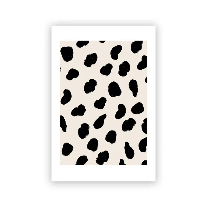 Abstrakte Minimalistische Skandinavische Punktkunst Wandkunst Feine Kunst Leinwanddrucke Schattierungen von Beige Schwarz Braun Neutrale Farbbilder für modernes Wohnzimmer Wohnkultur