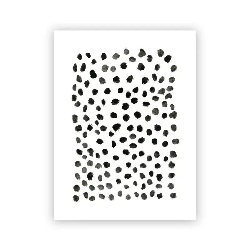 Abstrakte Minimalistische Skandinavische Punktkunst Wandkunst Feine Kunst Leinwanddrucke Schattierungen von Beige Schwarz Braun Neutrale Farbbilder für modernes Wohnzimmer Wohnkultur