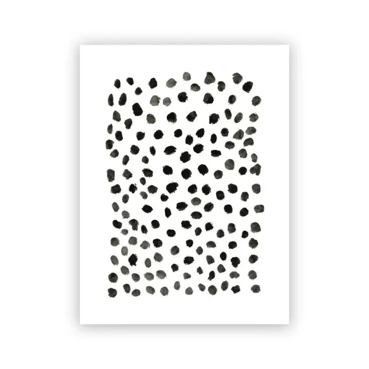 Abstrakte Minimalistische Skandinavische Punktkunst Wandkunst Feine Kunst Leinwanddrucke Schattierungen von Beige Schwarz Braun Neutrale Farbbilder für modernes Wohnzimmer Wohnkultur