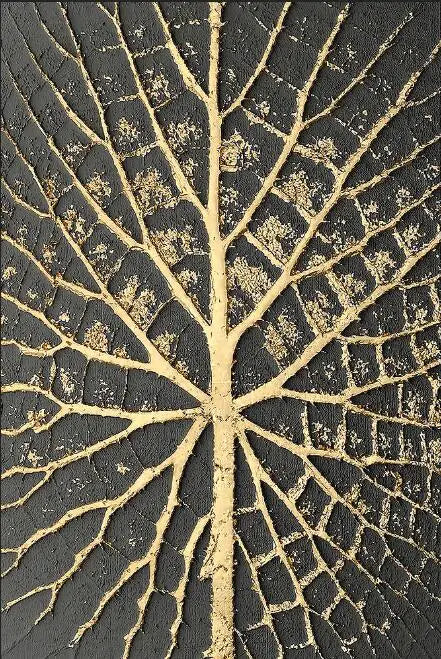 Abstrakte Vintage Organische Gold Schwarze Wandkunst Fine Art Leinwanddrucke Moderne Bilder Für Wohnzimmer Esszimmer Eingang Foyer Kunst