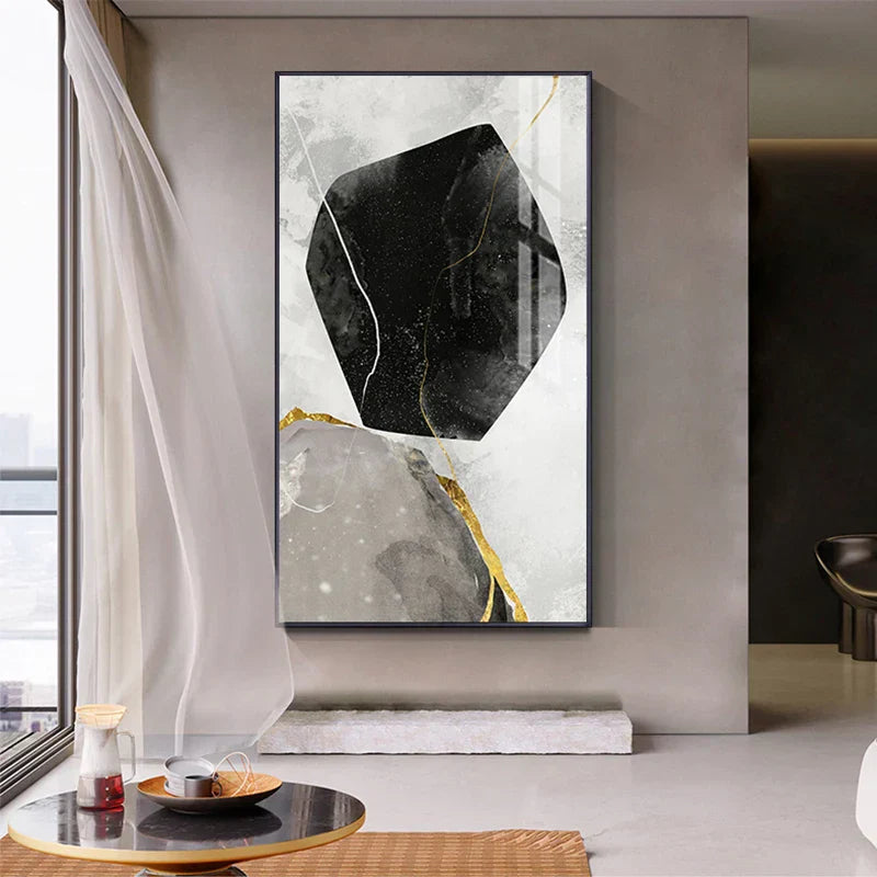 Abstract Zen Kiesel Wandkunst Feine Kunst Leinwanddrucke Nordic Geomorphe Bilder Für Wohnzimmer Schlafzimmer Eingangsbereich Kunst Dekor