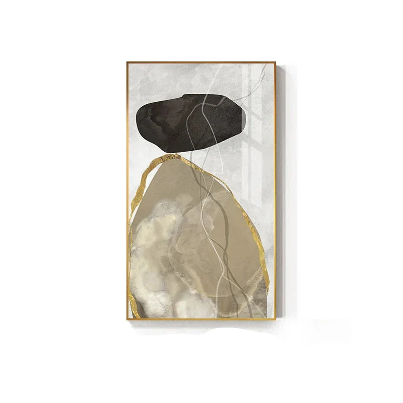 Abstract Zen Kiesel Wandkunst Feine Kunst Leinwanddrucke Nordic Geomorphe Bilder Für Wohnzimmer Schlafzimmer Eingangsbereich Kunst Dekor