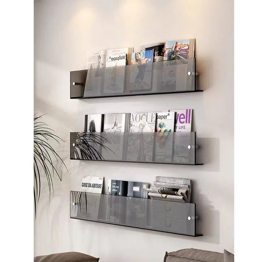 Karnz | ClearLine – Stilvolle Acryl Wandregal für Zeitschriften