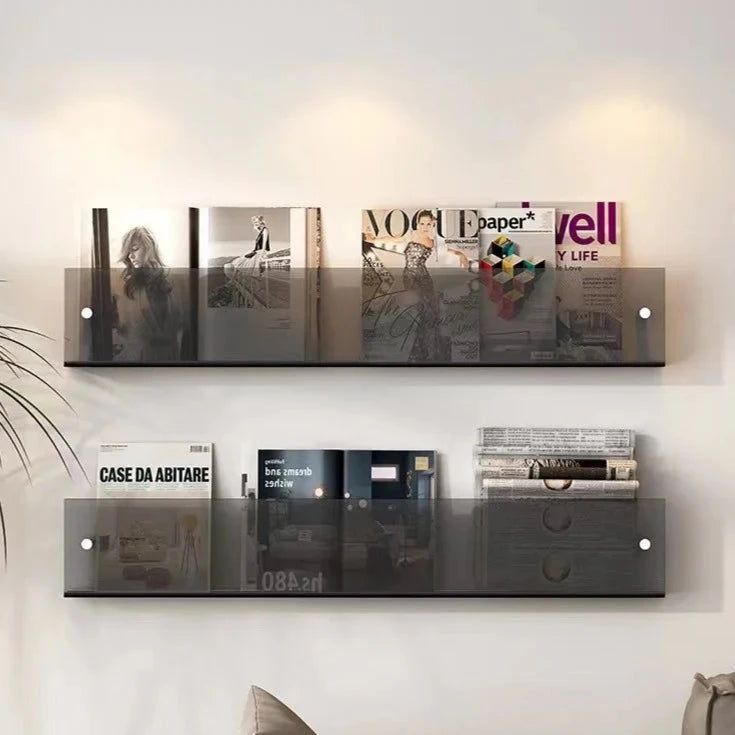 Karnz | ClearLine – Stilvolle Acryl Wandregal für Zeitschriften