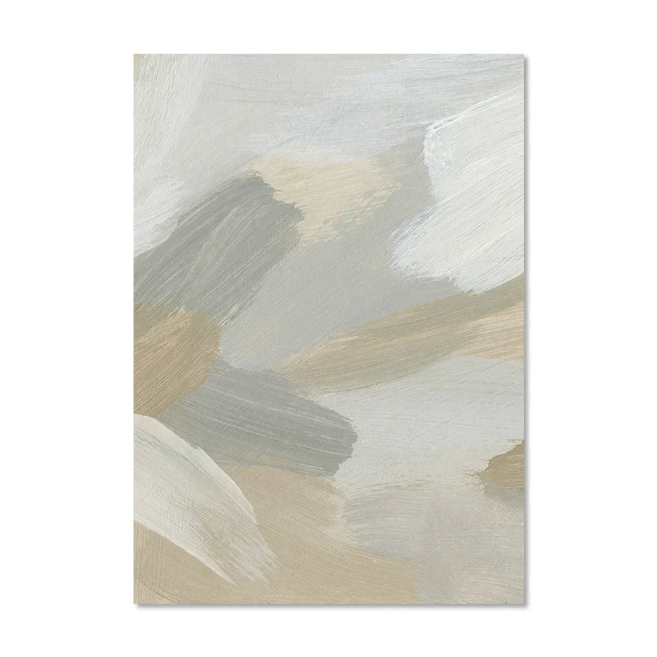 Neutrale Farben Abstrakte Dicke Pinselmalerei Wandkunst Fein Kunst Leinwanddrucke Poster Bilder Für Modernes Wohnzimmer Schlafzimmer Kunstdekoration | Karnz