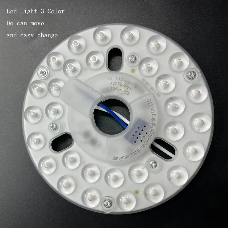 42/52 Zoll Deckenventilatoren mit LED-Lichtern - 3 Farben, 6 Geschwindigkeiten DC-Motor, Fernbedienung, niedrige Boden-Decorative Ventilatoren mit Beleuchtung | Karnz