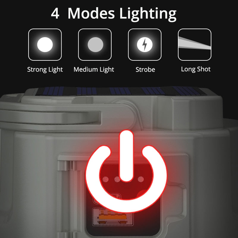 Solar-LED-Außen-USB-wiederaufladbare Explorer Campinglicht | Karnz