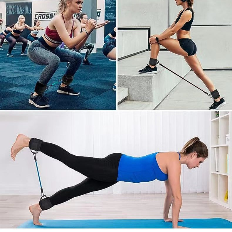 Knöchel-Fitnessband Set mit Fußschlaufen | Karnz