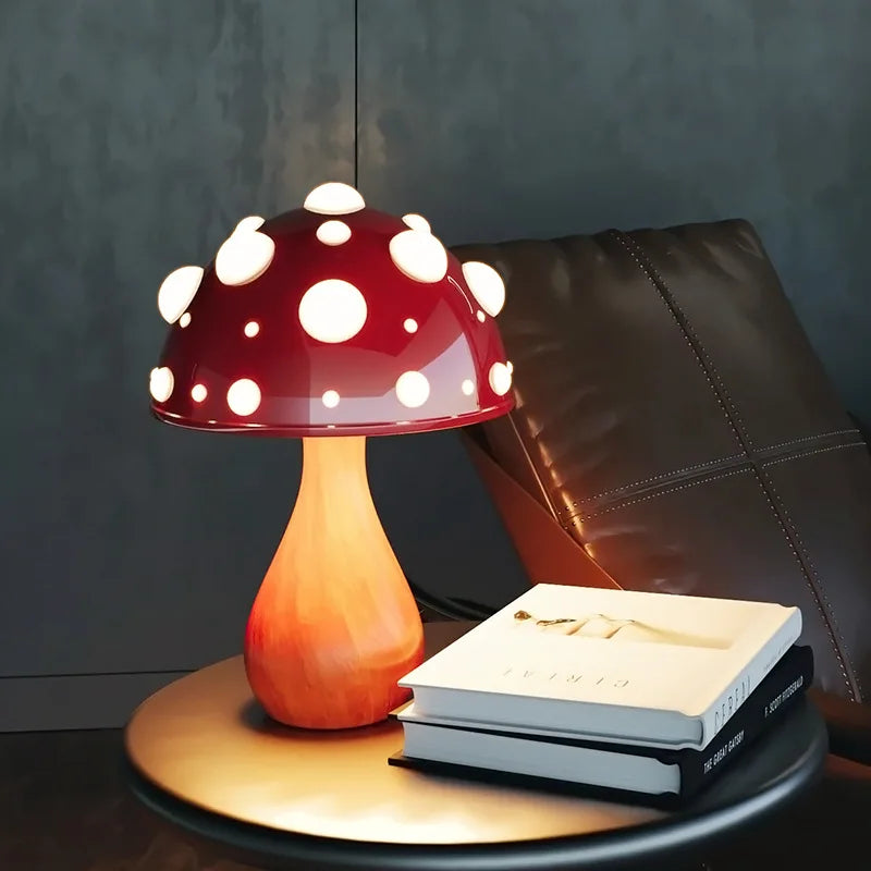 Trikolorierter Pilz Warmes Licht Atmosphäre Lampe