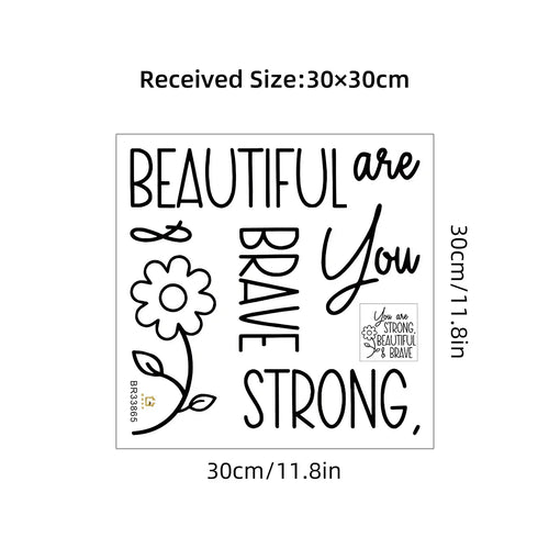 Tägliche Affirmationszitate Spiegelaufkleber Abnehmbar Peel N Stick Vinyl Aufkleber Für Badezimmer Schlafzimmer Inspirational Home Decor Akzente