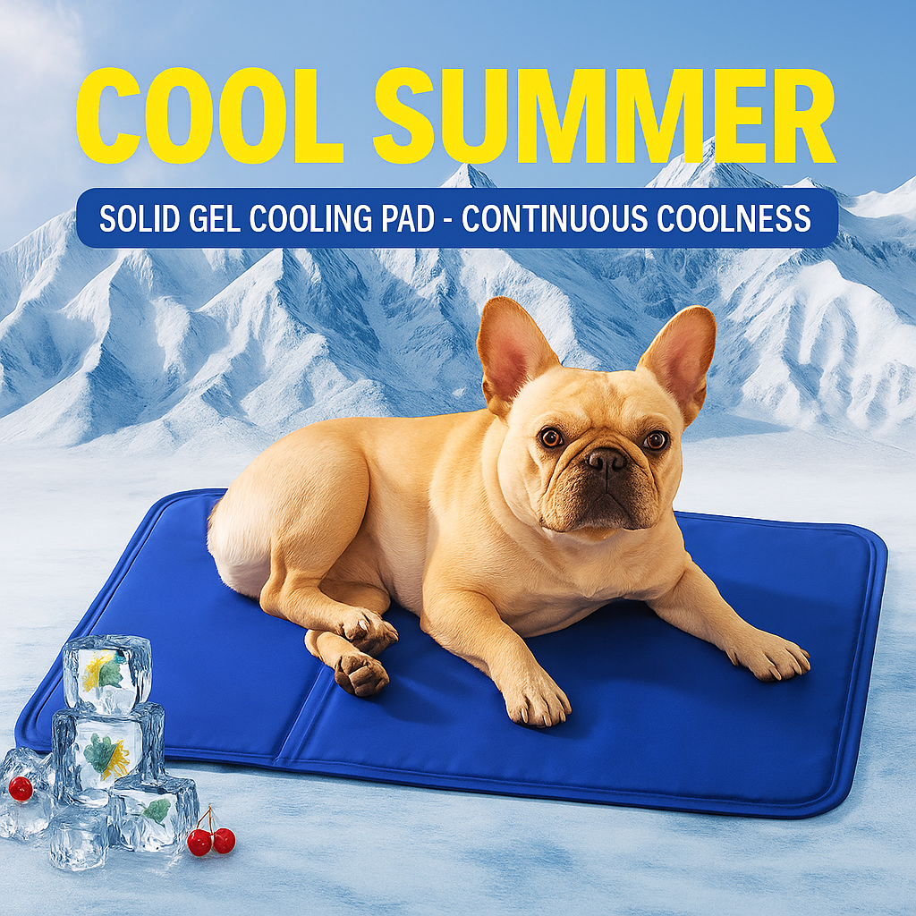 Aircooly Frenchie Kühlbett – Nicht-eiskalte weiche atmungsaktive Sommer-Gel-Kühlmatte | Karnz
