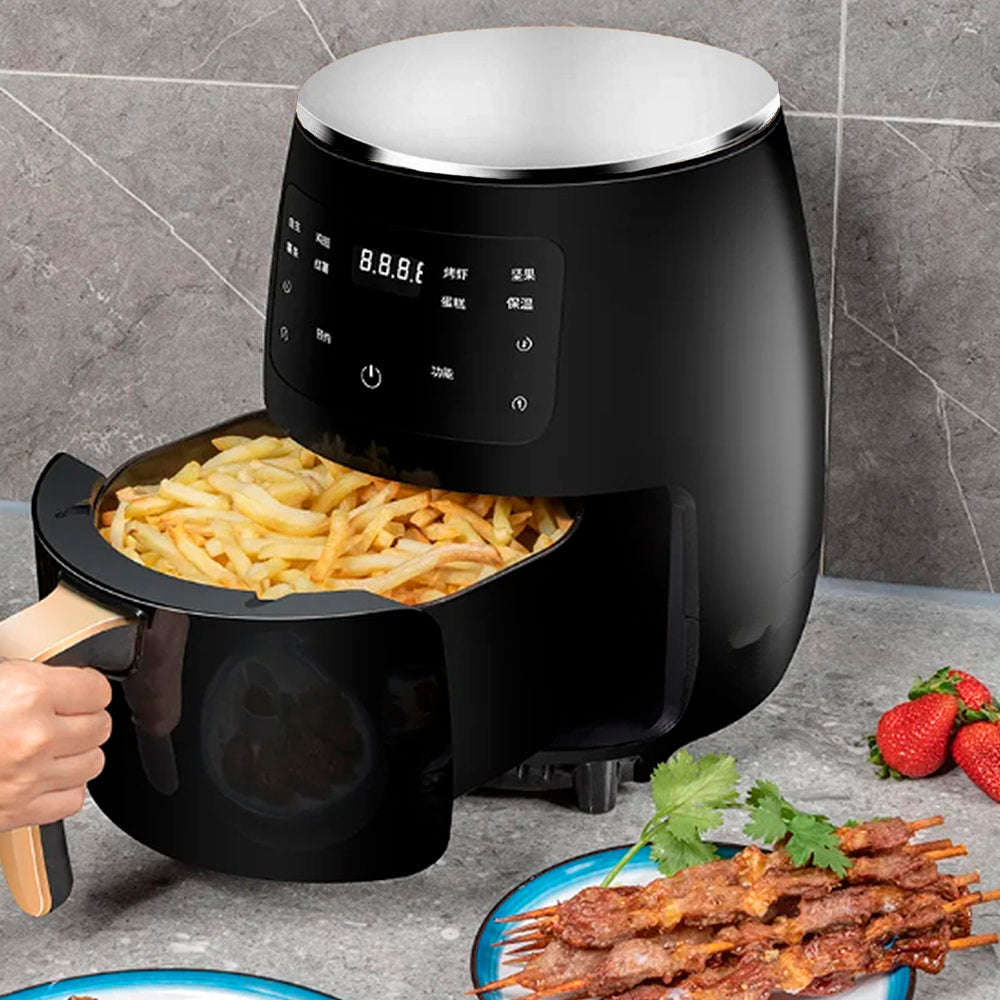 Airfryer 3,5 Liter (fettarm: Grillen, Backen, Frittieren und Frittieren) | Karnz