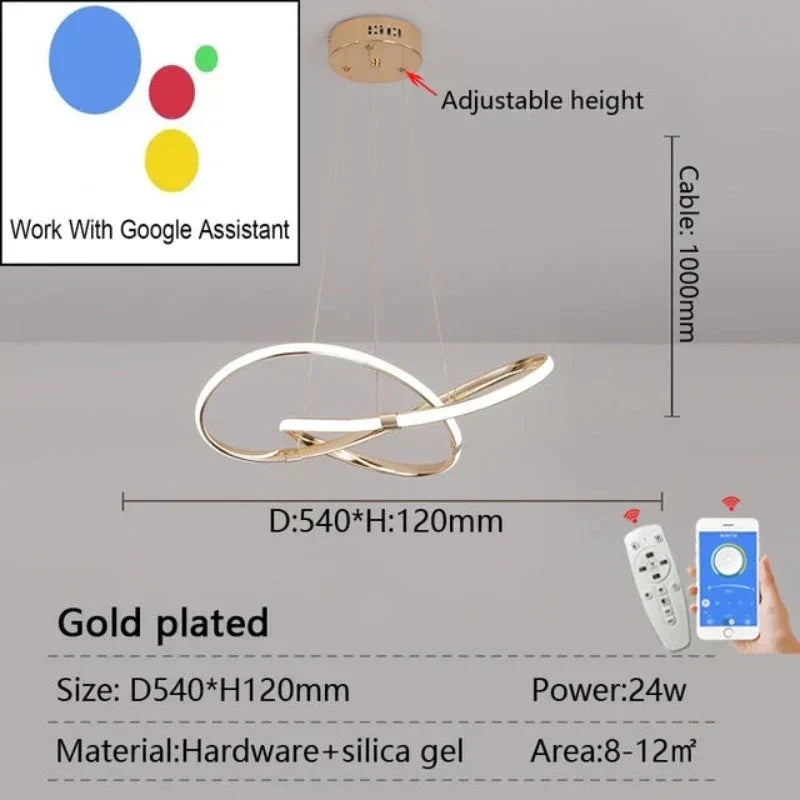 LightMaster Smart LED Pendelleuchte - Einfache Installation und sichere Befestigung | Karnz