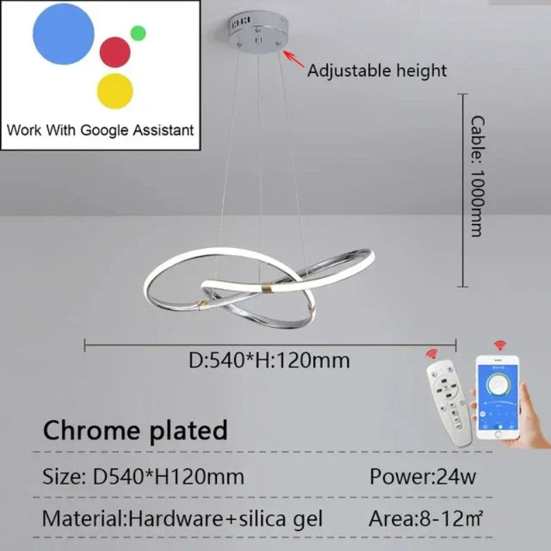 LightMaster Smart LED Pendelleuchte - Einfache Installation und sichere Befestigung | Karnz
