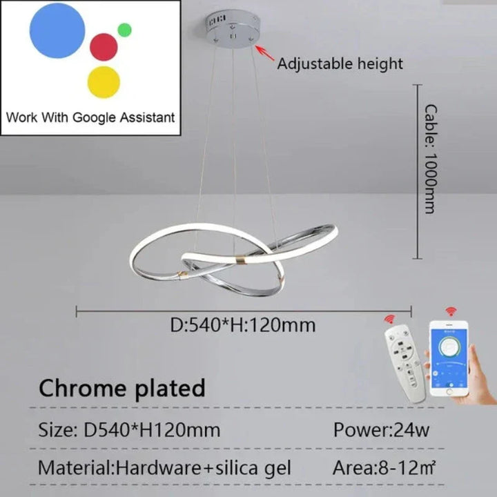 LightMaster Smart LED Pendelleuchte - Einfache Installation und sichere Befestigung | Karnz