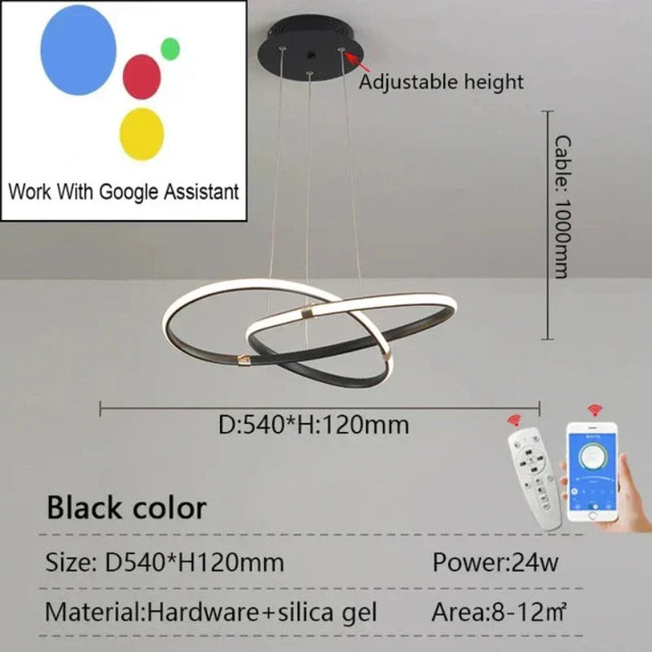 LightMaster Smart LED Pendelleuchte - Einfache Installation und sichere Befestigung | Karnz