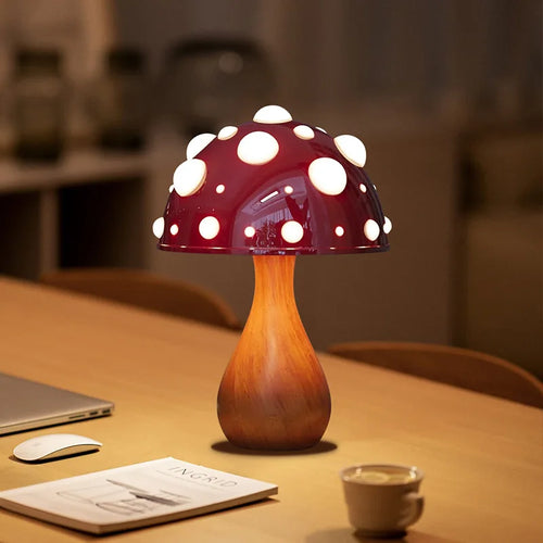 Pilz Lampe – Retro LED Tischleuchte im Pilzdesign für gemütliche Innenräume | Karnz