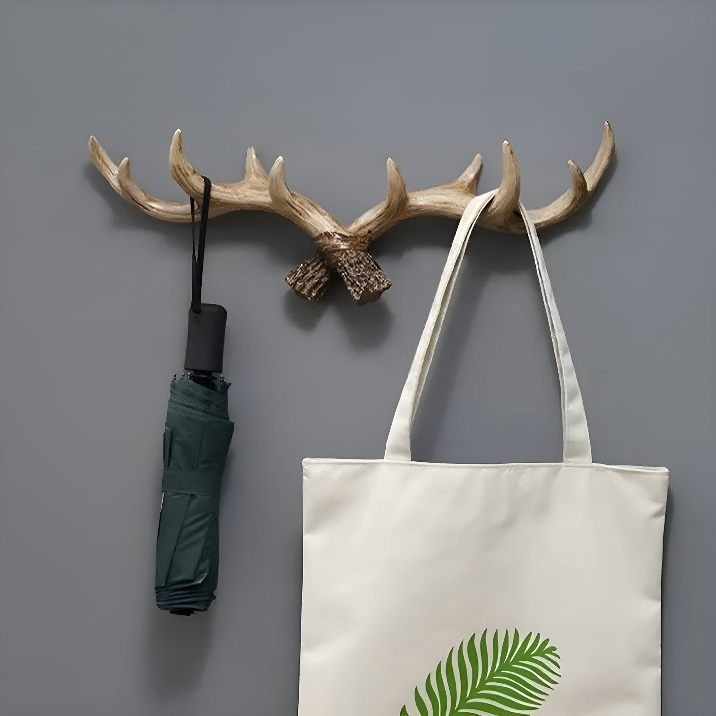 Antler Wandhaken – Retro-Design für Mäntel und Jacken | Dekorativer Mantelhaken | Karnz