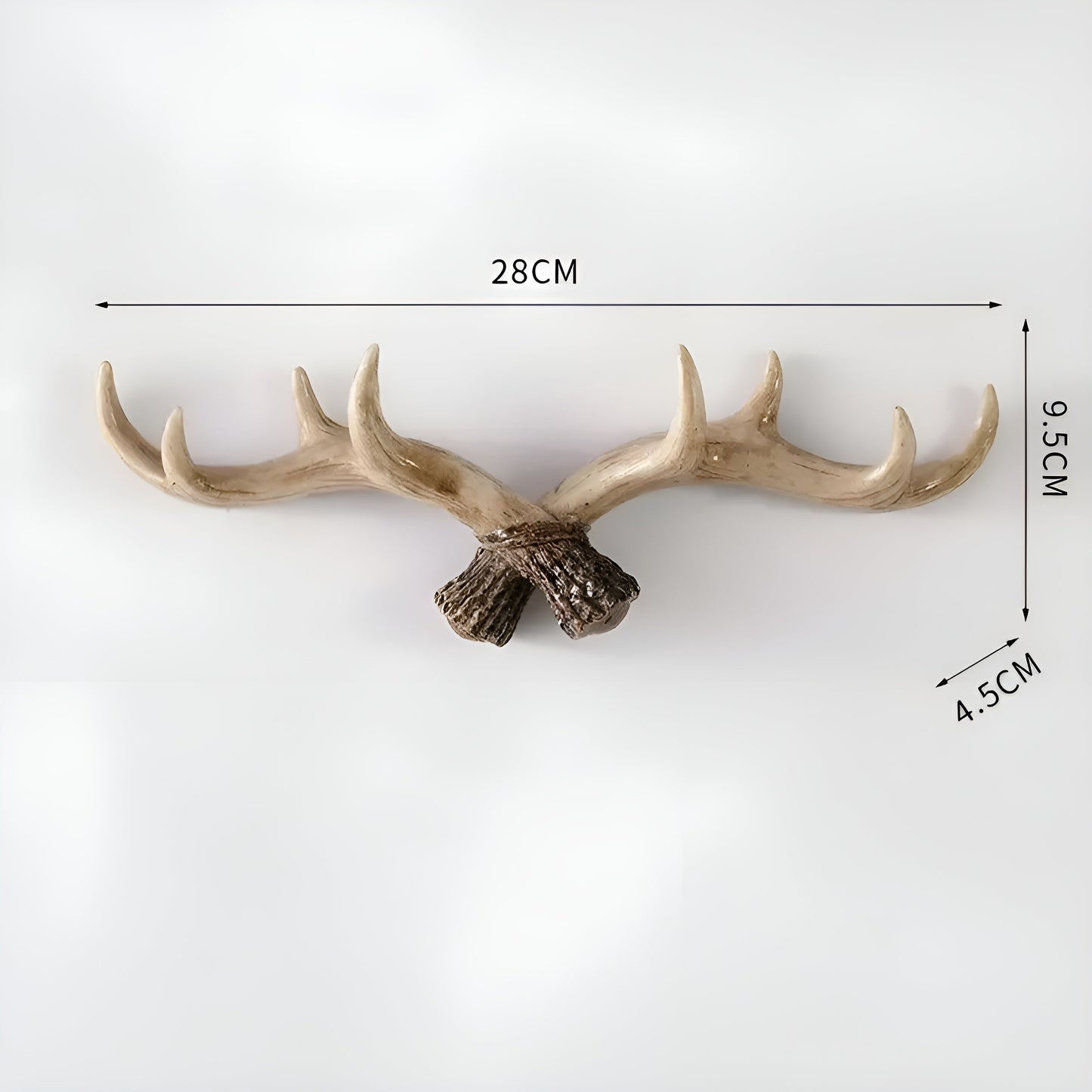 Antler Wandhaken – Retro-Design für Mäntel und Jacken | Dekorativer Mantelhaken | Karnz