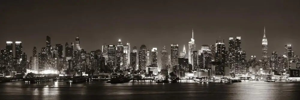 American Nights Stadtlandschaft Wandkunst Fine Art Leinwanddrucke Stadtlichter Poster Breites Format Landschaftsbild Für Über Das Sofa Kunst Für Über Das Bett