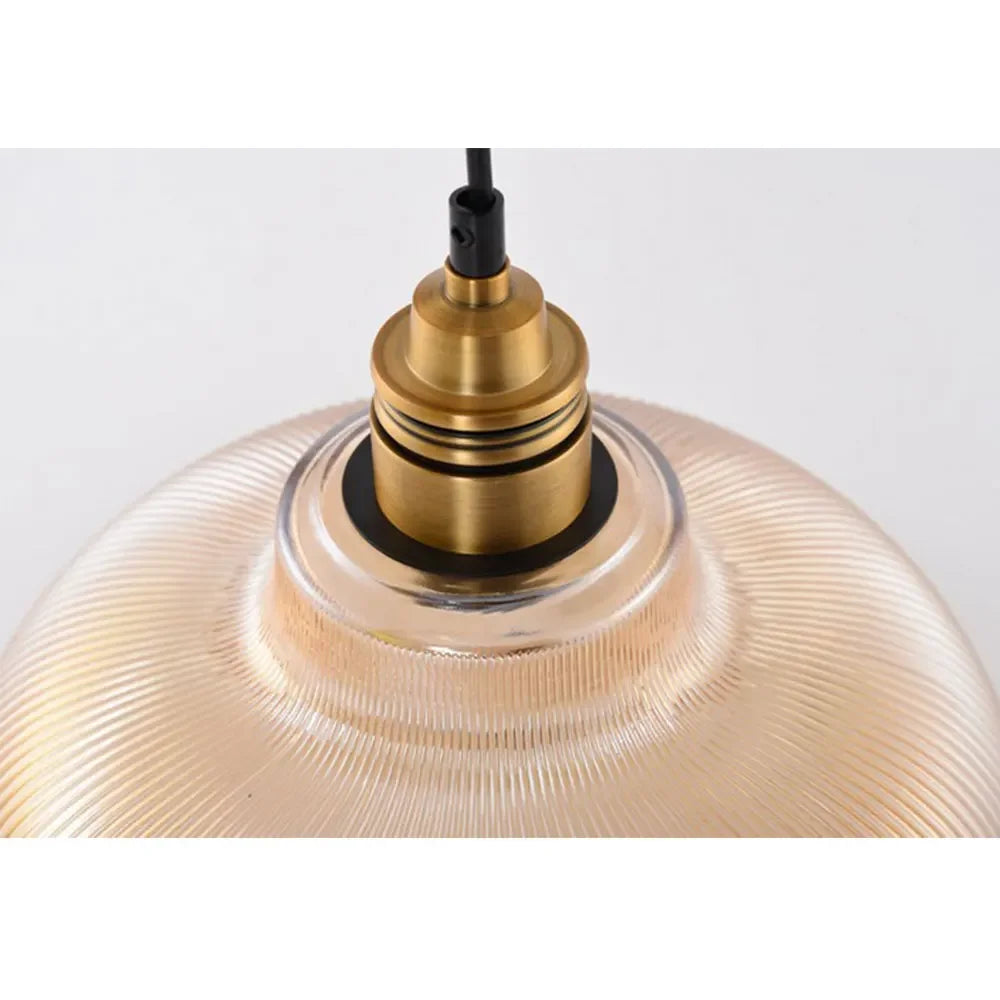 Vintage Glas Pendelleuchten im Industrial Stil – Retro Deckenleuchten für Esszimmer oder Wohnzimmer | Karnz