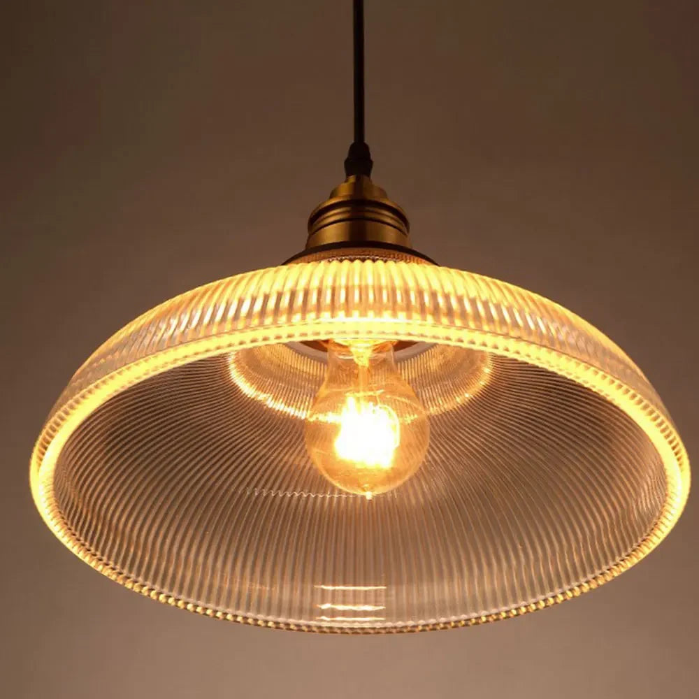 Vintage Glas Pendelleuchten im Industrial Stil – Retro Deckenleuchten für Esszimmer oder Wohnzimmer | Karnz