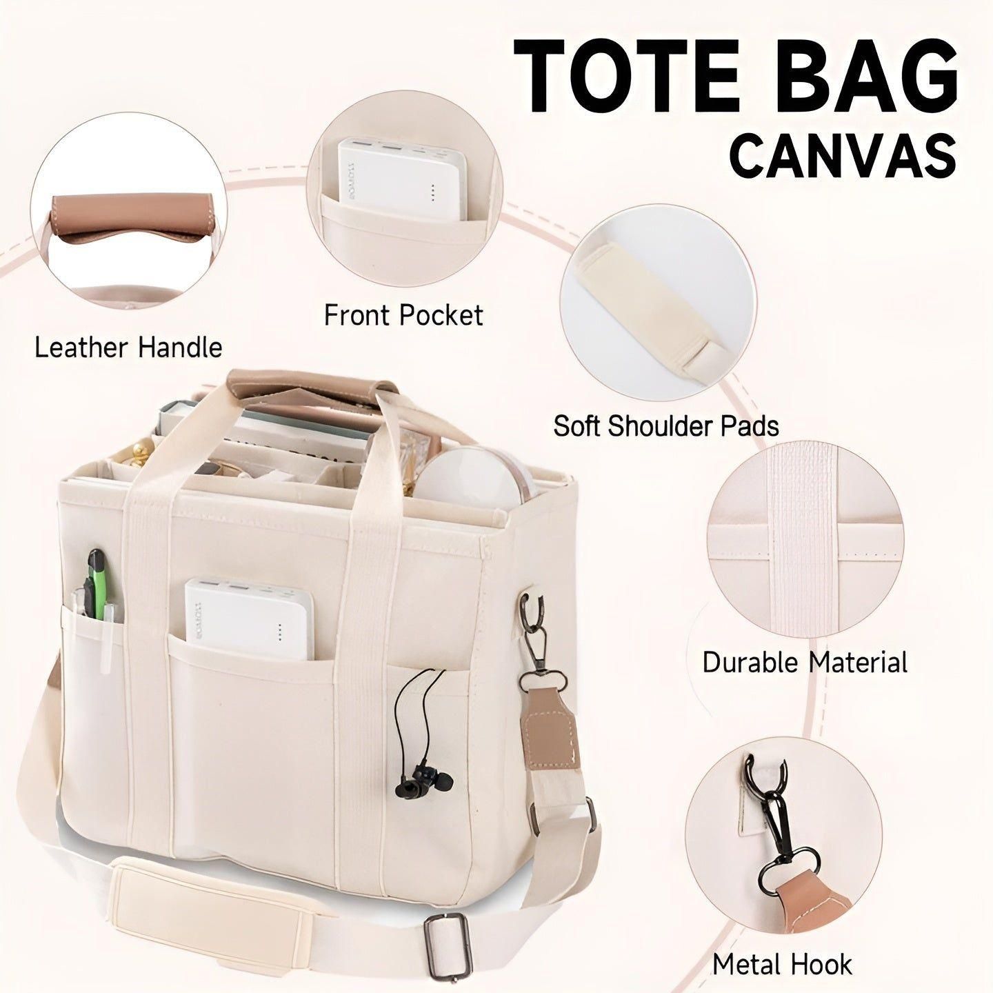 Annerose Tasche – Multifunktionale Einkaufs- und Aufbewahrungstasche