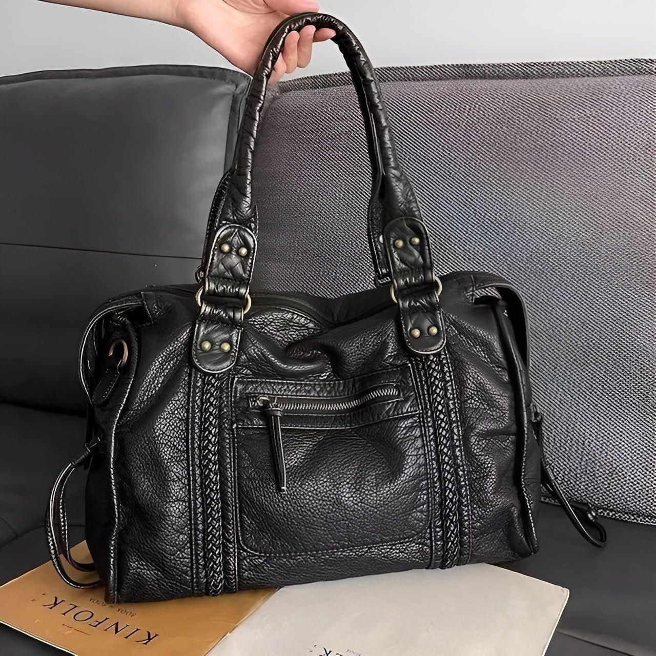 Schultertasche aus echtem Leder – Hochwertig und elegant | Perfekt für Alltag und Büro