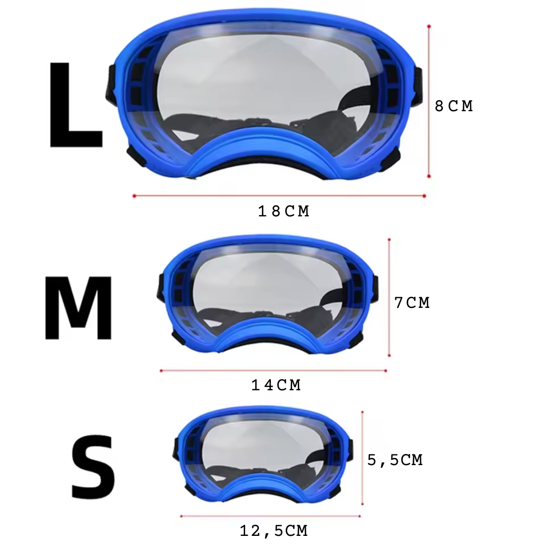 Hunde-Sonnenbrille mit UV-Schutz winddicht verstellbar Karnz