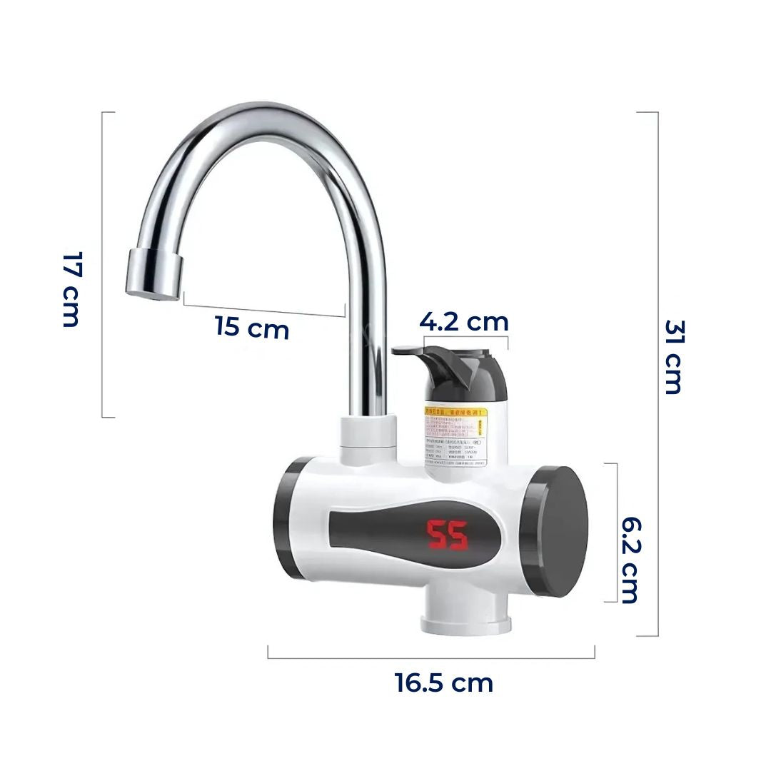 AquaSwift | Instant Hot Water Tap – Tankless Design – Kompakte energieeffiziente Einheit – Ideal für Küchen und Badezimmer Karnz