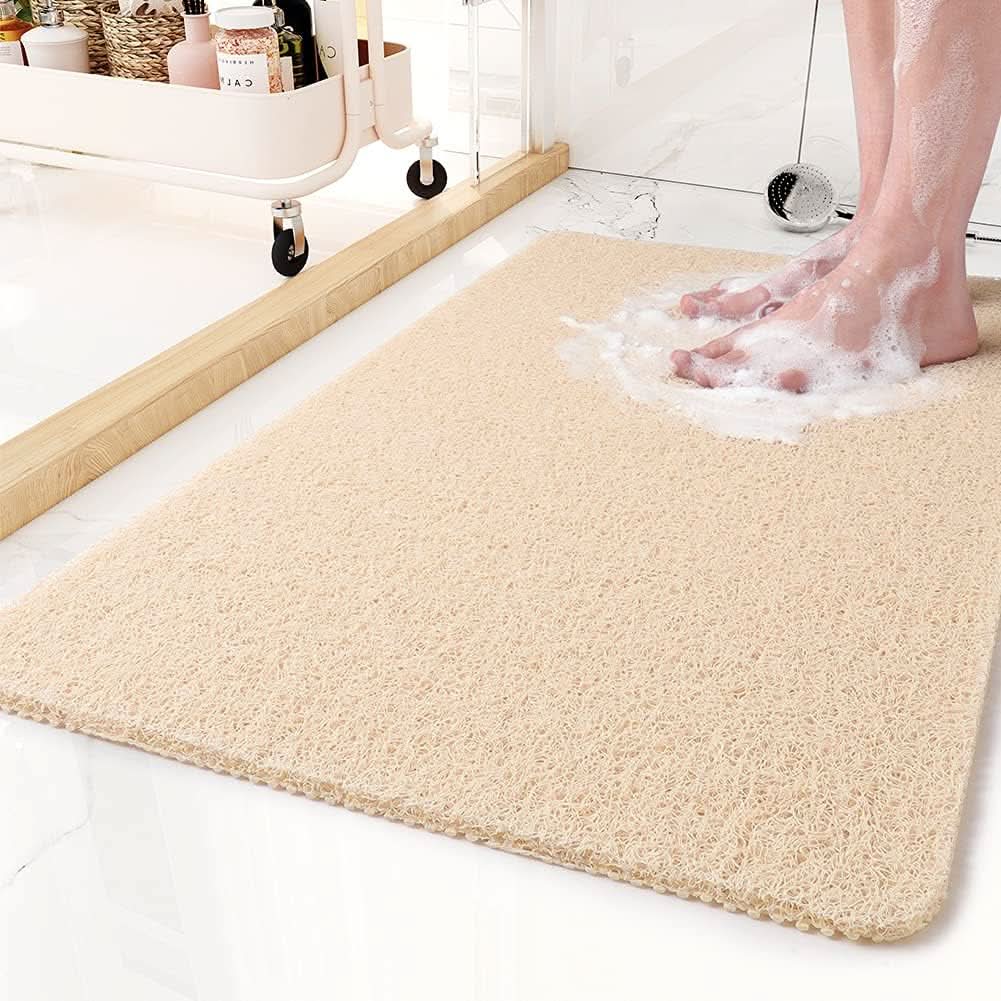 AQUALUXE Rutschfeste Duschmatte mit Drainage | Karnz