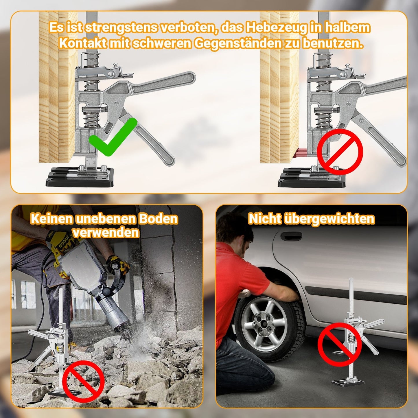 2X Arbeitssparender Heber Handhebewerkzeug Maximale 200KG | Karnz