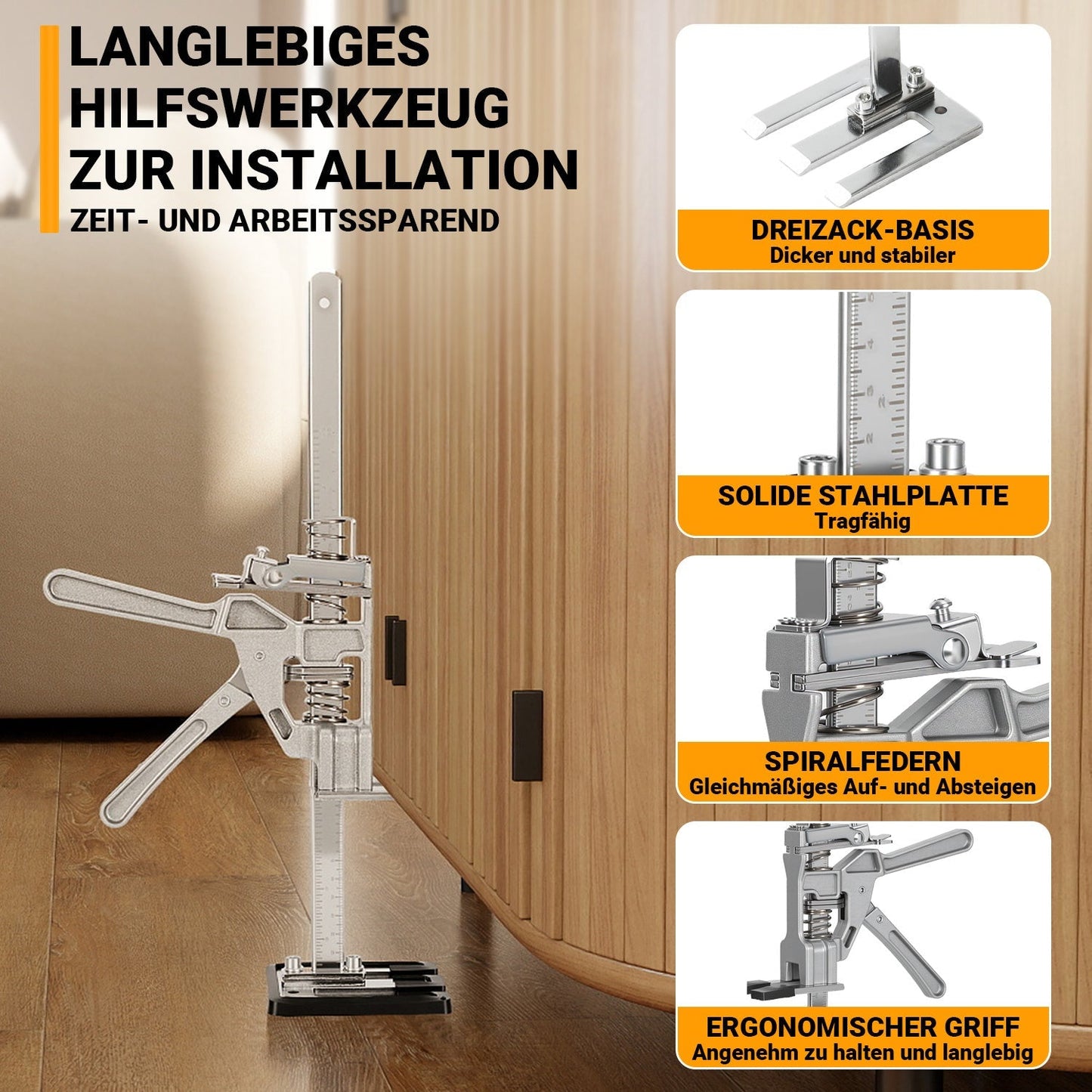 2X Arbeitssparender Heber Handhebewerkzeug Maximale 200KG | Karnz
