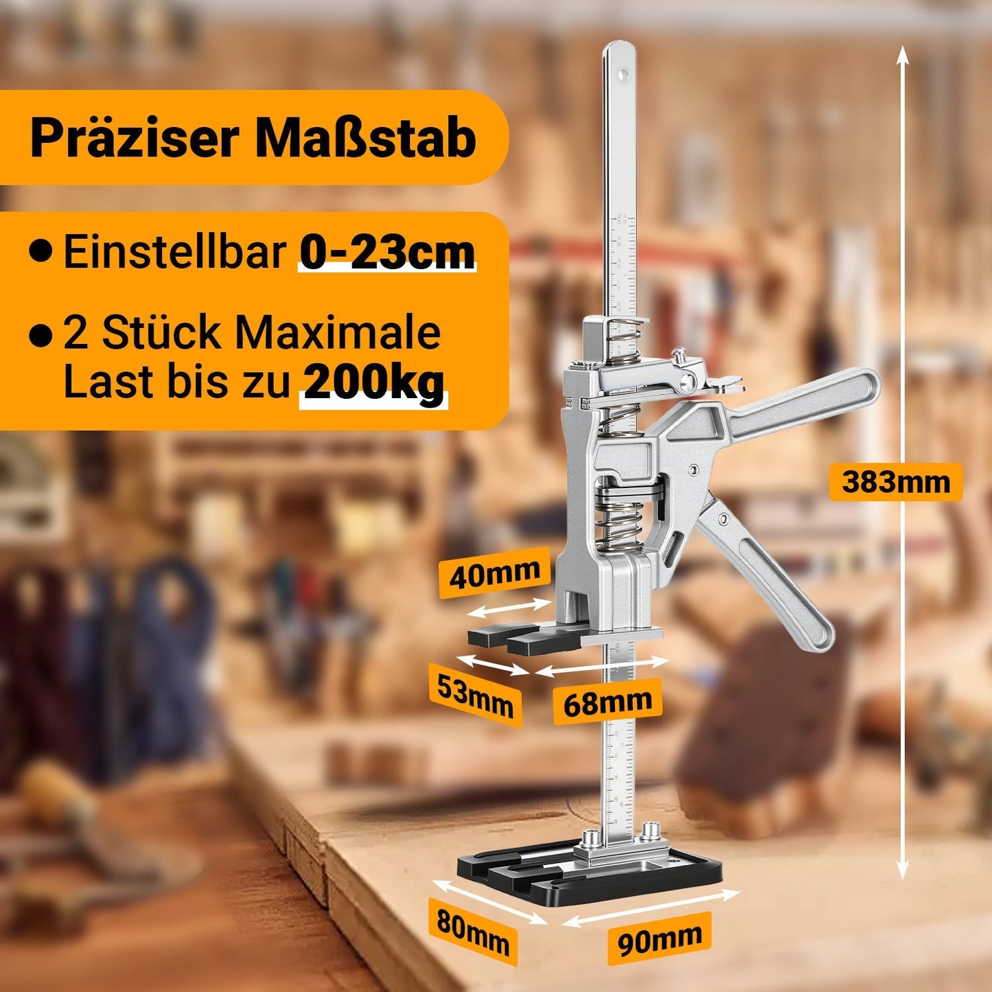 2X Arbeitssparender Heber Handhebewerkzeug Maximale 200KG | Karnz