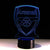 Arsenal Fußball-3D-Optische-Täuschungslampe