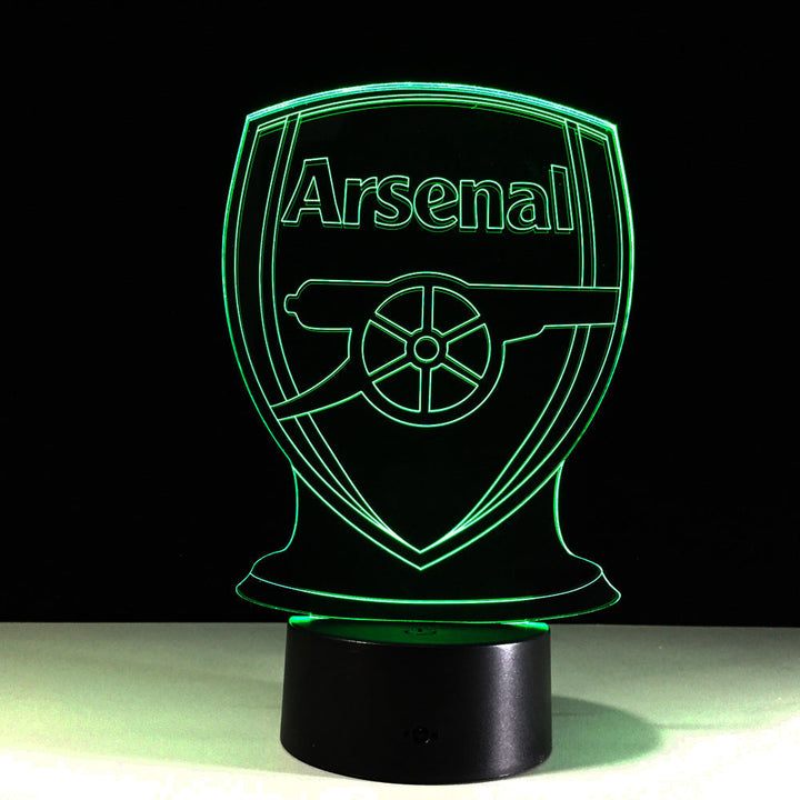 Arsenal Fußball-3D-Optische-Täuschungslampe