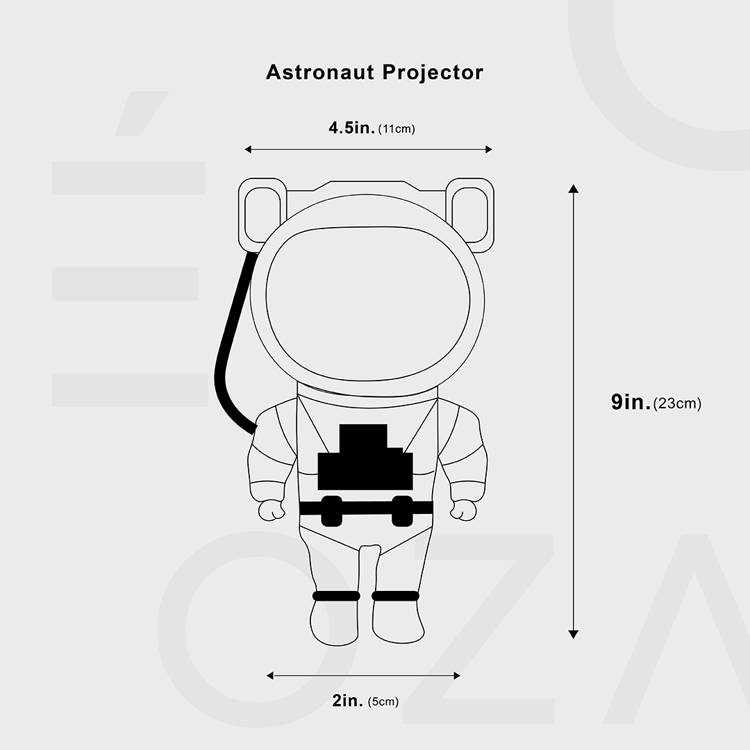 Sternenhimmel LED-Projektor – Astronautenlampe mit 360° drehbarem Kopf und Fernbedienung für Schlafzimmer und Wohnzimmer | Karnz