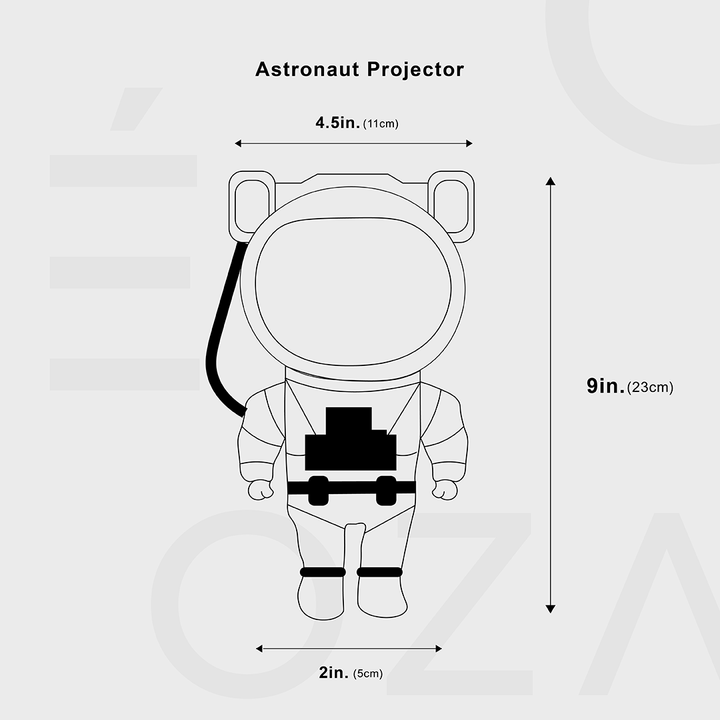 Sternenhimmel LED-Projektor – Astronautenlampe mit 360° drehbarem Kopf und Fernbedienung für Schlafzimmer und Wohnzimmer | Karnz