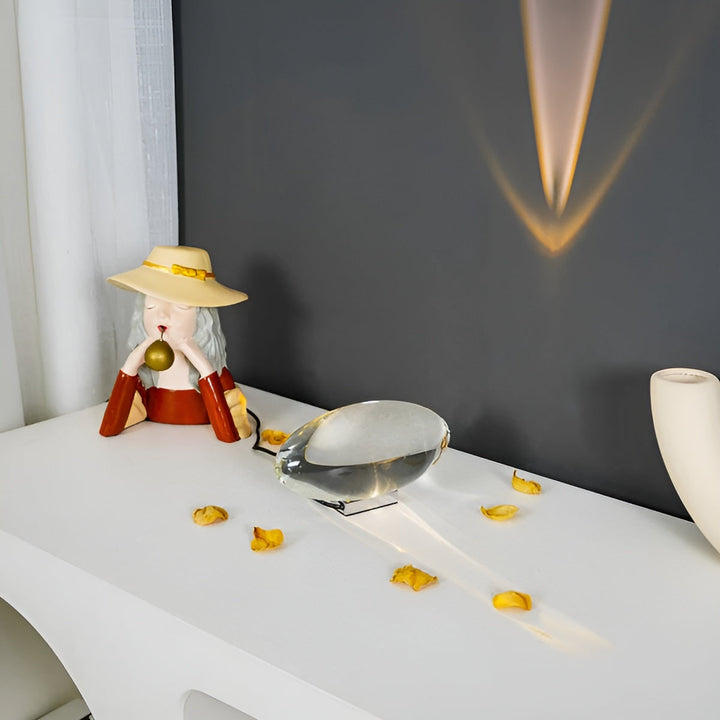 Rechteckige Tischleuchte – Modernes Design | Warmes Ambiente Licht für Wohn- & Schlafzimmer | Karnz