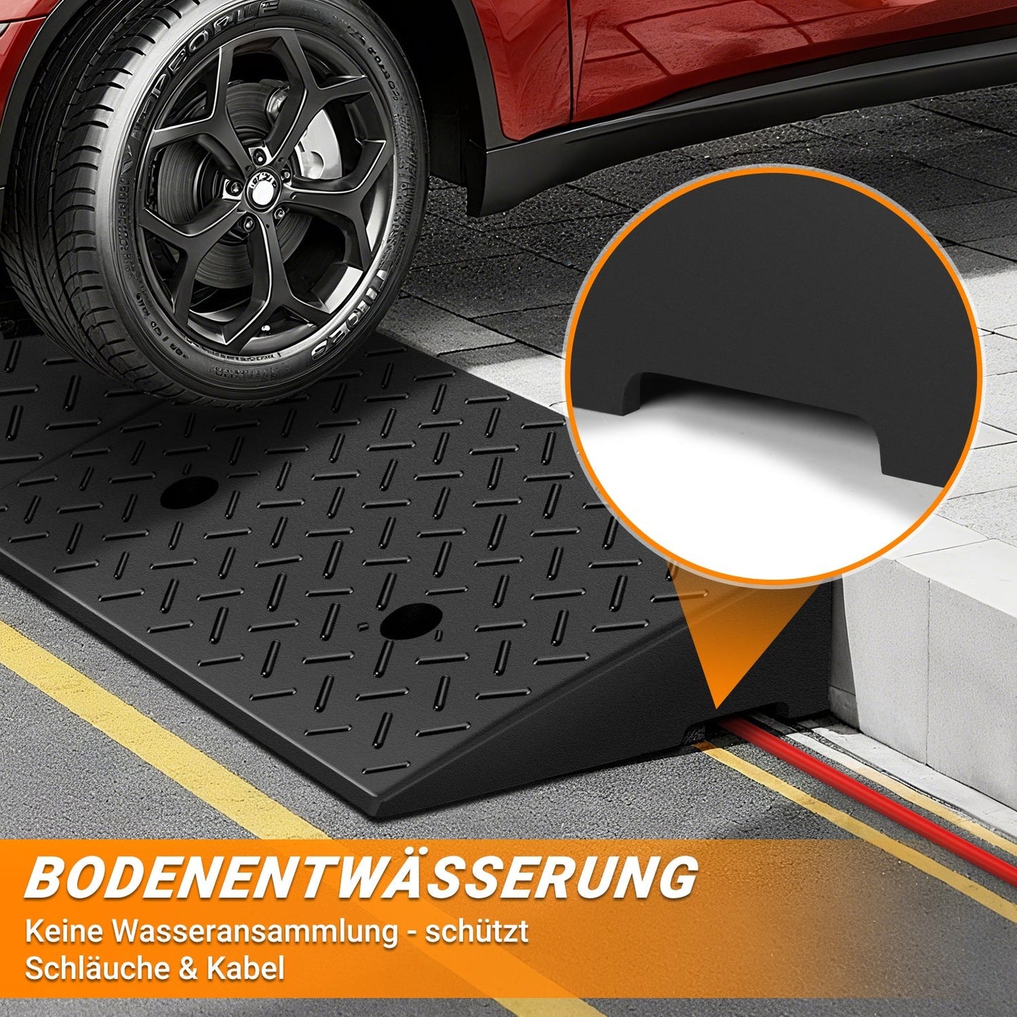 2x Auffahrrampe Fahrzeugrampe bis 10T | Karnz
