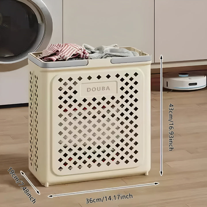 Faltbarer Wäschekorb mit Rädern – Platzsparend & Praktisch | Perfekt für Badezimmer & Schlafzimmer | Karnz
