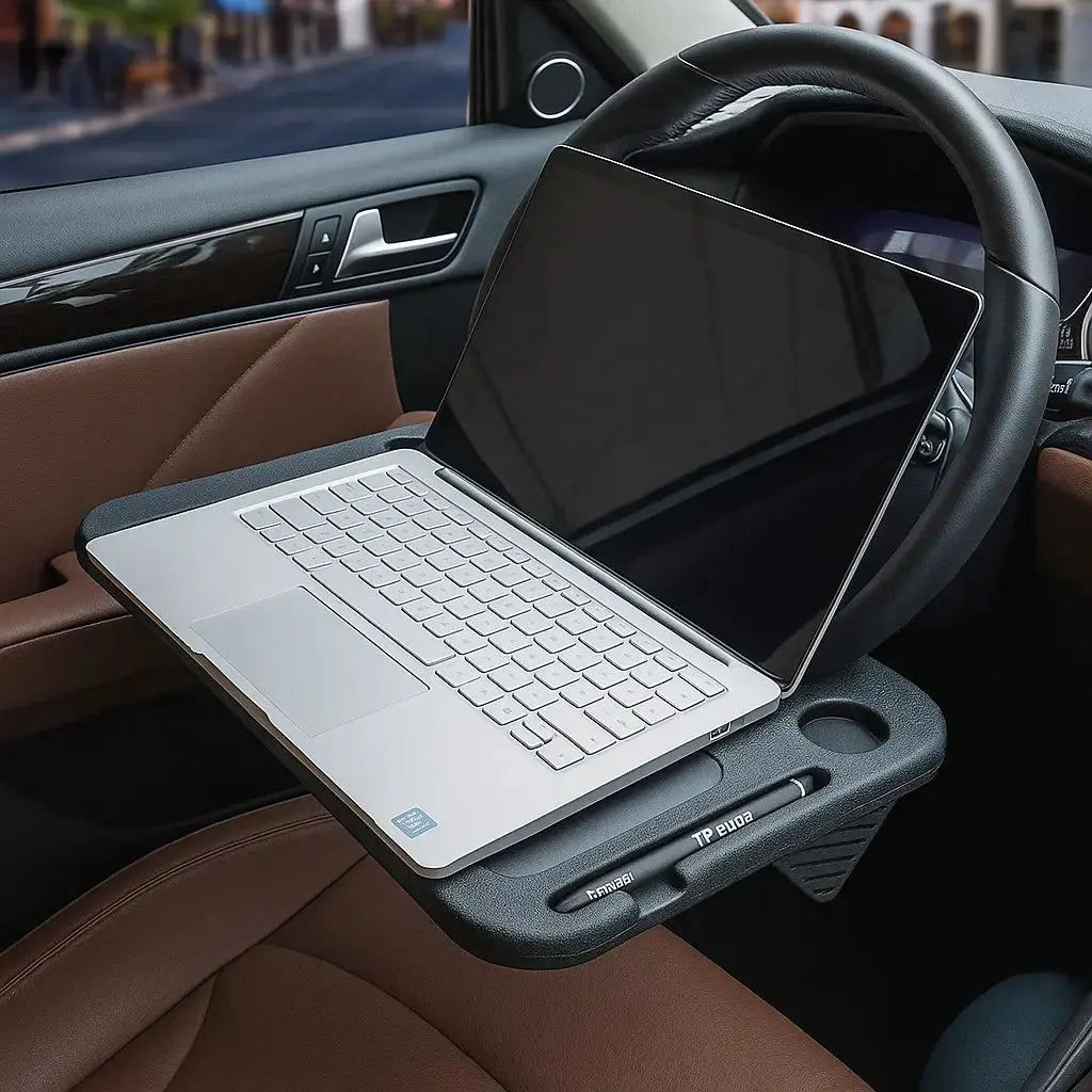 Auto Esstisch & Laptop Halter – Direkt am Lenkrad montierbar